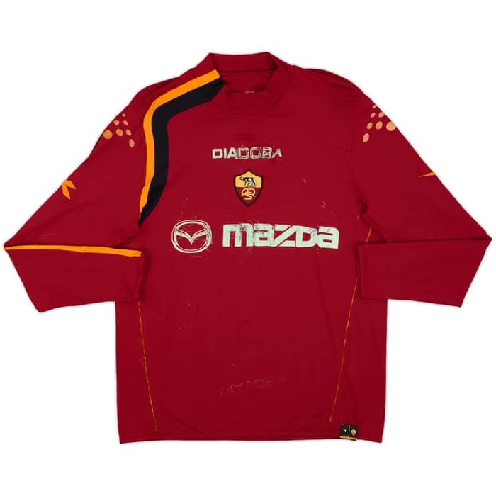 2003-04 Roma Home L/S Shirt - 4/10 - (L)