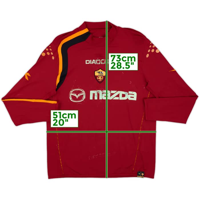 2003-04 Roma Home L/S Shirt - 4/10 - (L)
