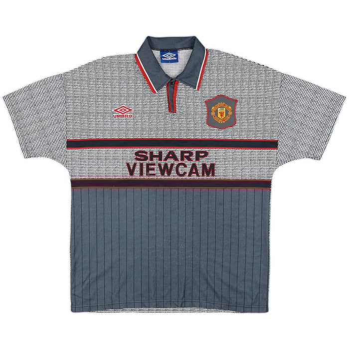 1995-96 Manchester United Away Shirt Beckham #24 - 9/10 - (L)