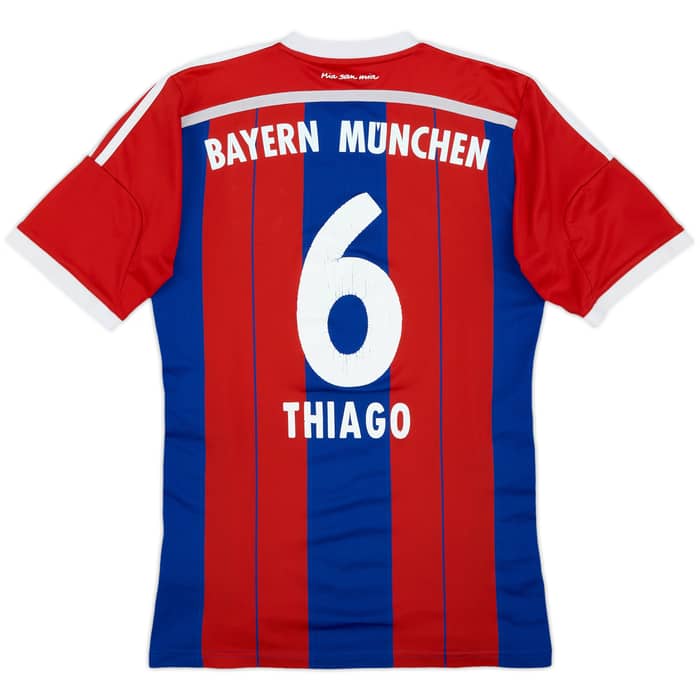 2014-15 Bayern Munich Home Shirt Thiago #6 - 5/10 - (S)