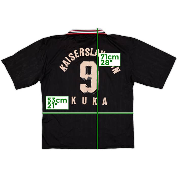 1996-97 Kaiserslautern Signed Away Shirt Kuka #9 - 5/10 - (L)