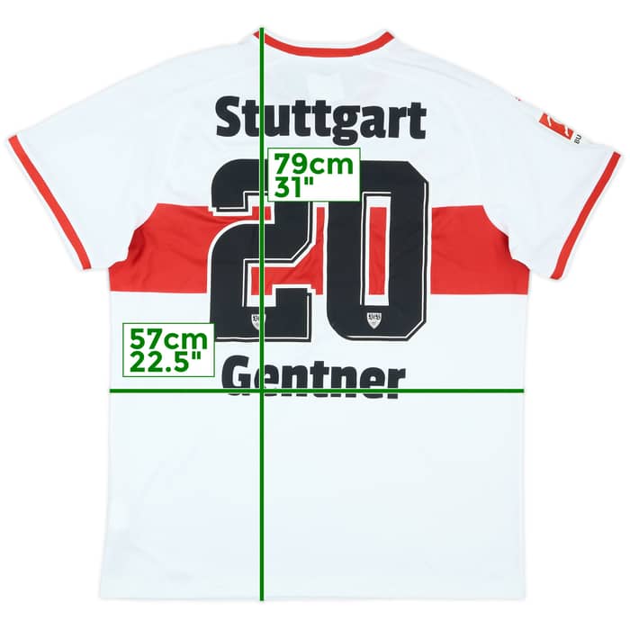 2018-19 Stuttgart Home Shirt Gentner #20 - 9/10 - (XL)
