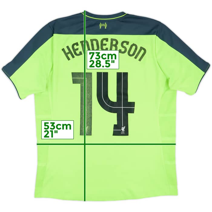 2016-17 Liverpool Third Shirt Henderson #14 - 4/10 - (L)