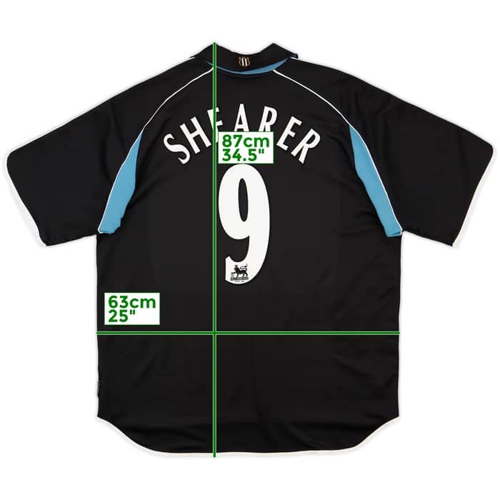 2000-01 Newcastle Away Shirt Shearer #9 - 6/10 - (XXL)