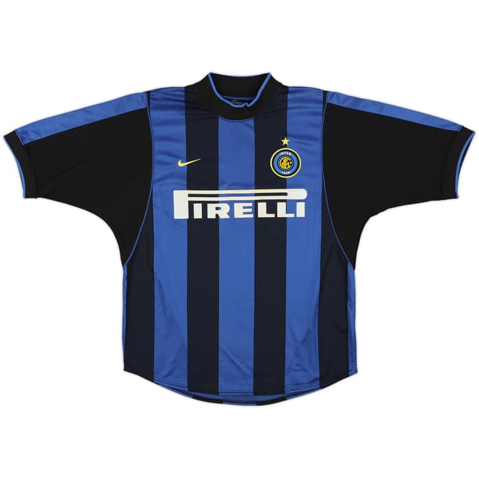 2000-01 Inter Milan Home Shirt Ronaldo #9 - 7/10 - (M)