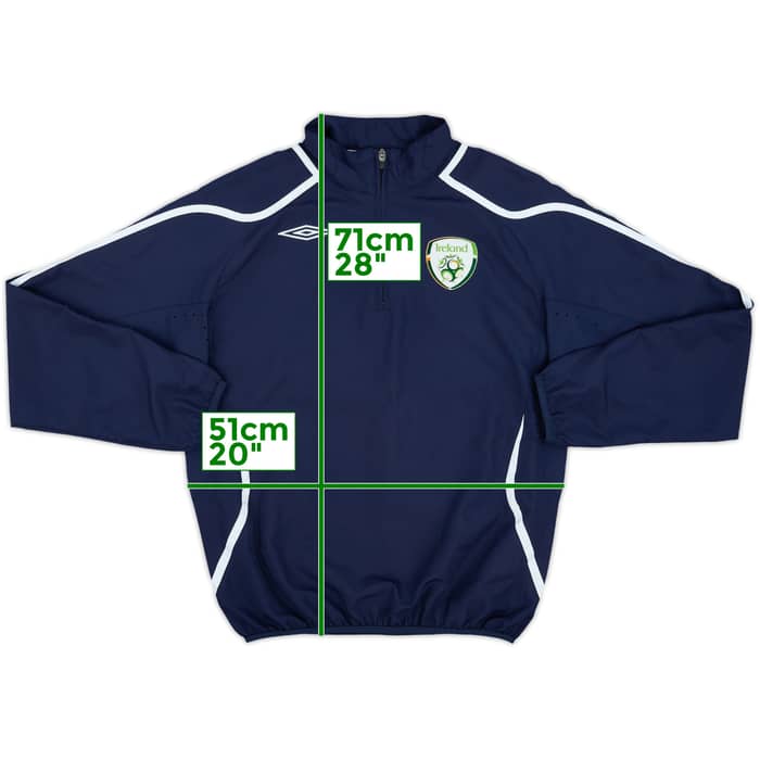 2010-11 Ireland Umbro 1/4 Zip Drill Top - 8/10 - (M)