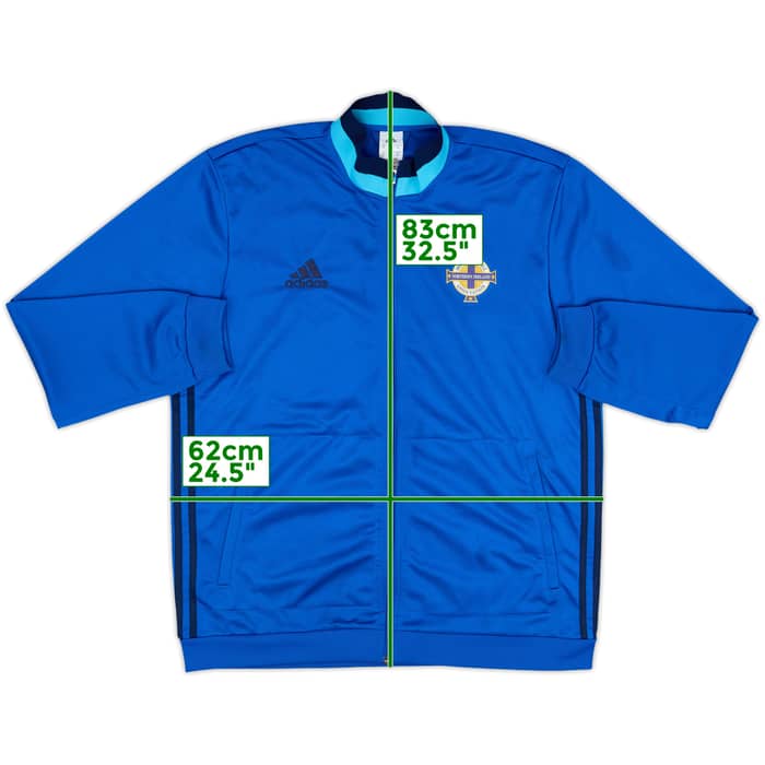 2016-17 Northern Ireland adidas Track Jacket - 7/10 - (XL)