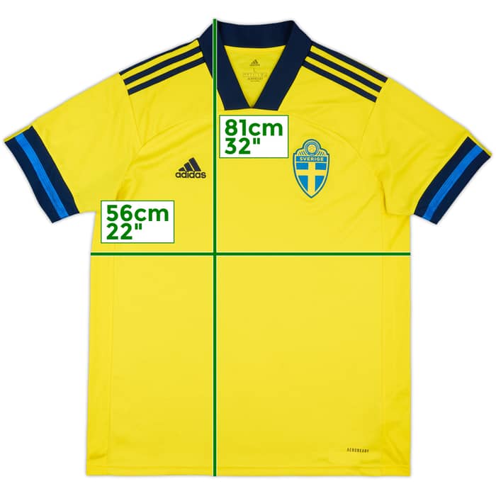 2020-21 Sweden Home Shirt - 9/10 - (L)