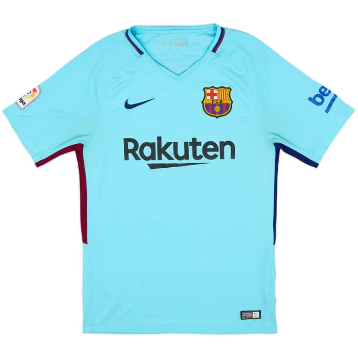 2017-18 Barcelona Away Shirt Suarez #9 - 7/10 - (S)