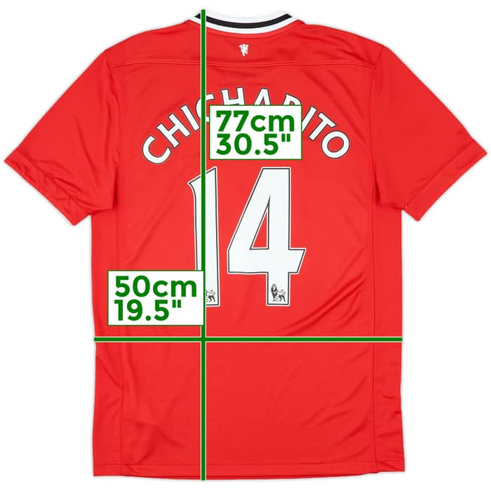 2011-12 Manchester United Home Shirt Chicharito #14 - 10/10 - (M)