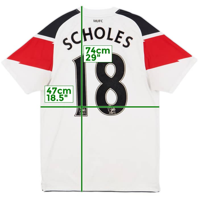 2010-12 Manchester United Away Shirt Scholes #18 - 5/10 - (S)
