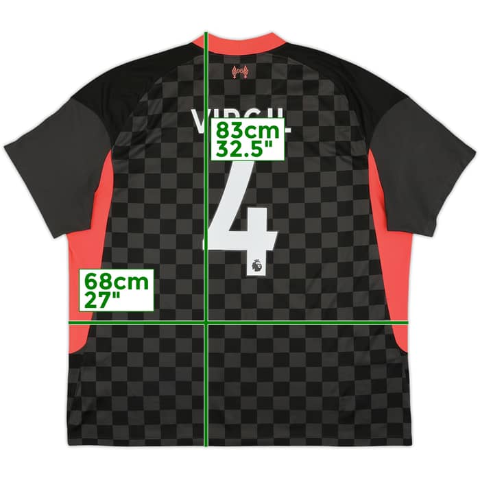 2020-21 Liverpool Third Shirt Virgil #4 - 6/10 - (XXL)