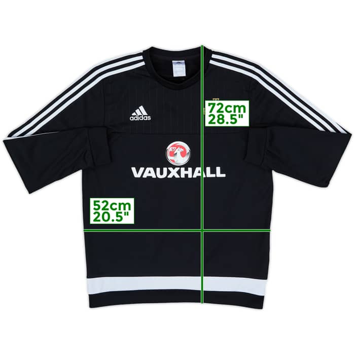 2015-16 Northern Ireland adidas Sweat Top - 8/10 - (M)