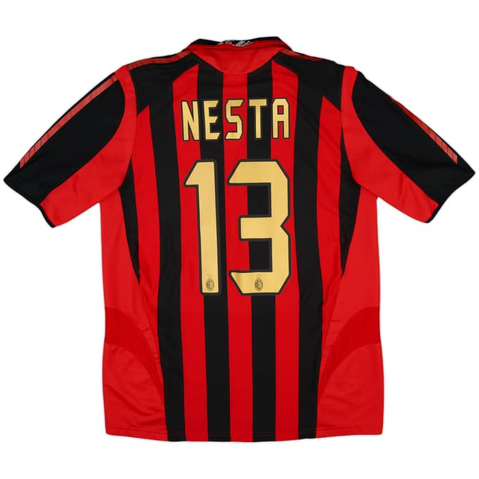 2005-06 AC Milan Home Shirt Nesta #13 - 10/10 - (M)