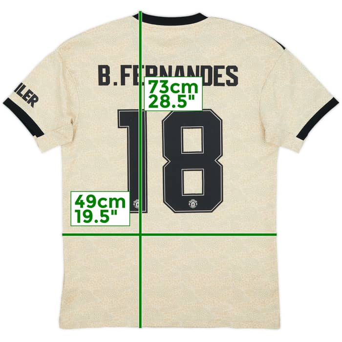 2019-20 Manchester United Away Shirt B.Fernandes #18 - 6/10 - (M)