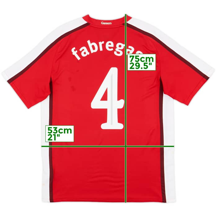 2008-10 Arsenal Home Shirt Fabregas #4 - 7/10 - (M)