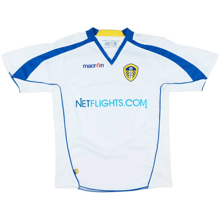 2008-09 Leeds United Home Shirt Beckford #9 - 7/10 - (L.Boys)