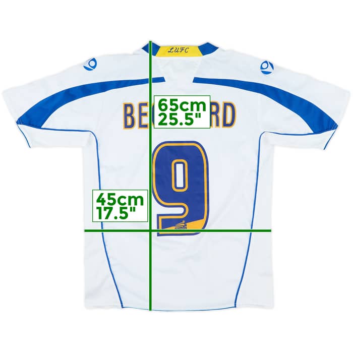 2008-09 Leeds United Home Shirt Beckford #9 - 7/10 - (L.Boys)