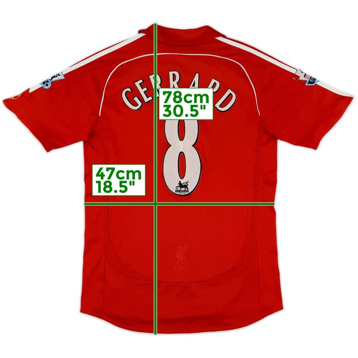 2006-08 Liverpool Home Shirt Gerrard #8 - 5/10 - (S)