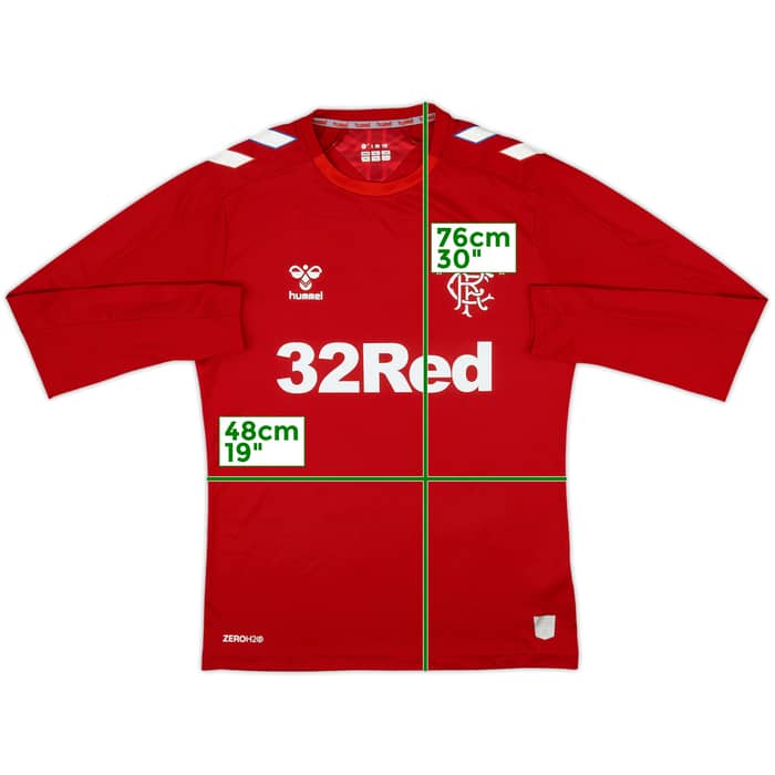 2019-20 Rangers Third L/S Shirt - 9/10 - (M)