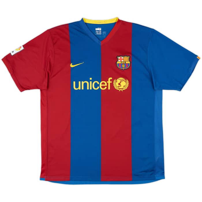 2006-07 Barcelona Home Shirt Ronaldinho #10 - 9/10 - (XL)