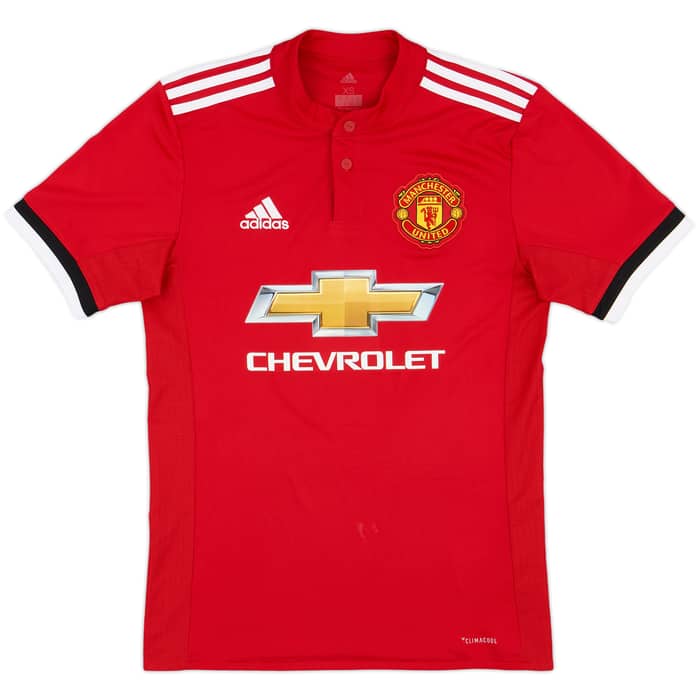 2017-18 Manchester United Home Shirt Pogba #6 - 8/10 - (XS)