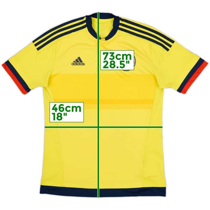 2015 Colombia Copa America Home Shirt - 6/10 - (S)