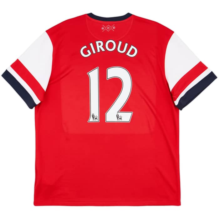 2012-14 Arsenal Home Shirt Giroud #12 - 8/10 - (XL)