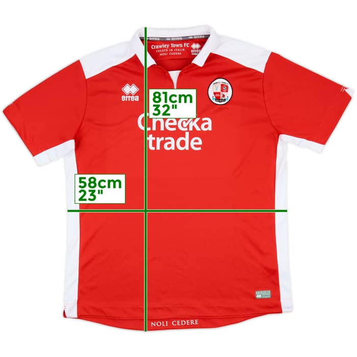 2017-18 Crawley Home Shirt - 7/10 - (XXL)