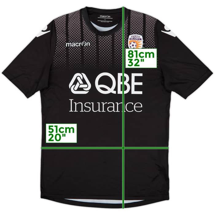 2016-17 Perth Glory Macron Training Shirt - 8/10 - (L)