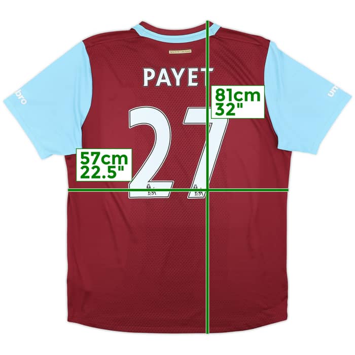 2015-16 West Ham 'Boleyn' Home Shirt Payet #27 - 8/10 - (XL)