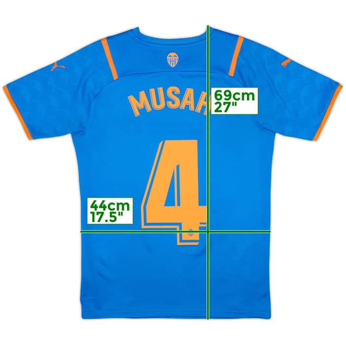 2021-22 Valencia Third Shirt Musah #4 - 9/10 - (S)