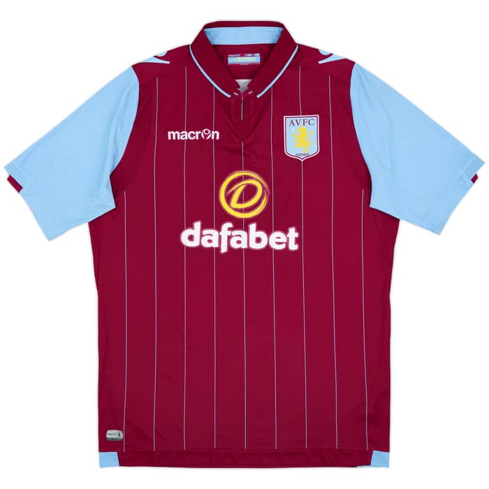 2014-15 Aston Villa Home Shirt Grealish #40 - 9/10 - (XL)