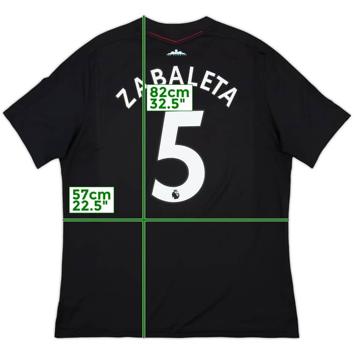 2017-18 West Ham Away Shirt Zabaleta #5 - 8/10 - (XXL)