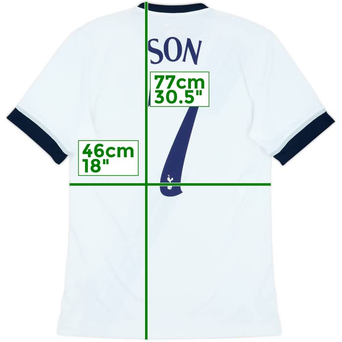 2015-16 Tottenham Home Shirt Son #7 - 8/10 - (M)