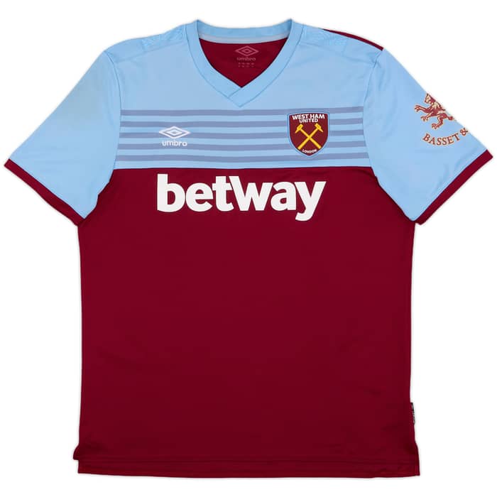 2019-20 West Ham Home Shirt Noble #16 - 9/10 - (XL)