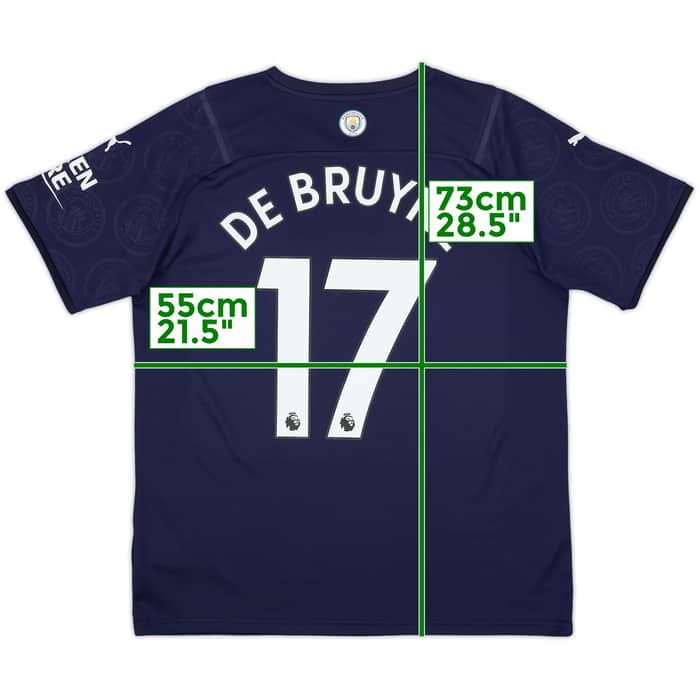 2021-22 Manchester City Third Shirt De Bruyne #17 - 10/10 - (L)