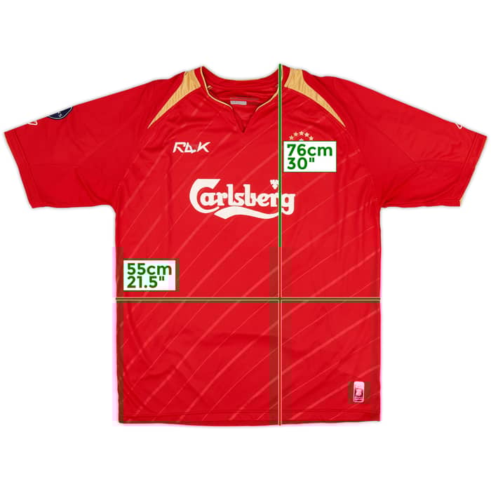 2005-06 Liverpool CL Home Shirt - 4/10 - (L)