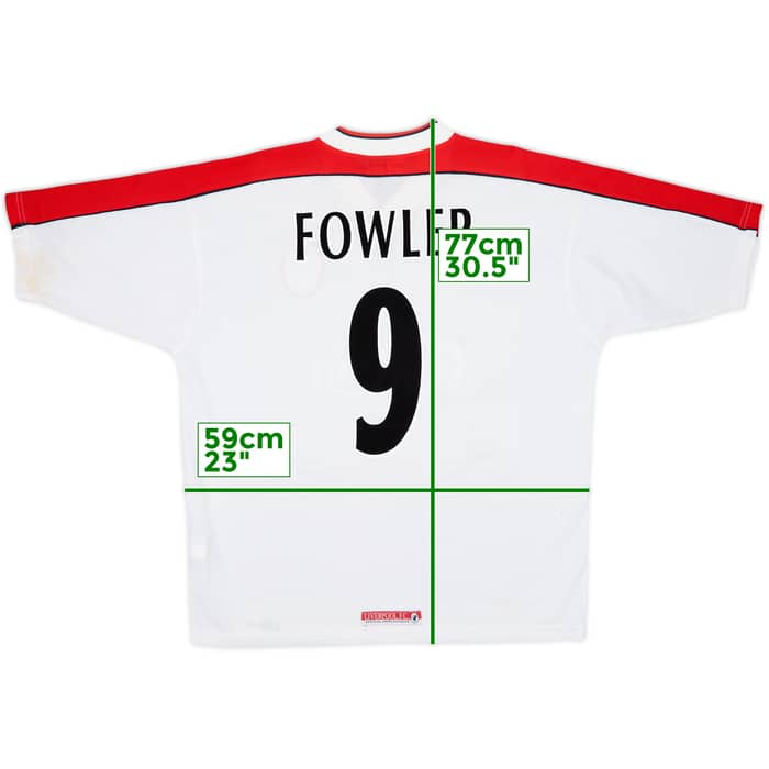 1998-99 Liverpool Away Shirt Fowler #9 - 6/10 - (L)