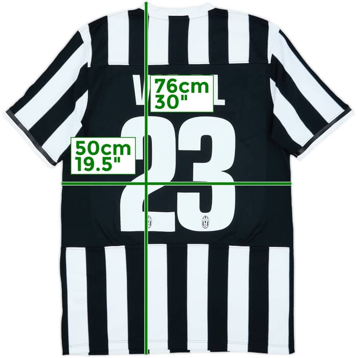 2013-14 Juventus Home Shirt Vidal #23 - 6/10 - (M)