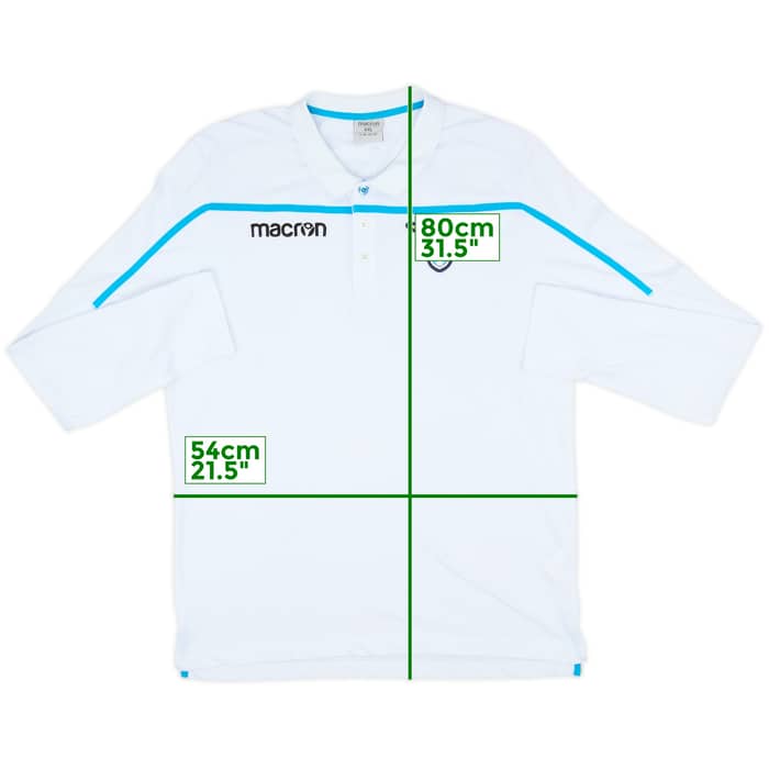 2018-19 Lazio Macron Polo L/S Shirt - 9/10 - (XXL)