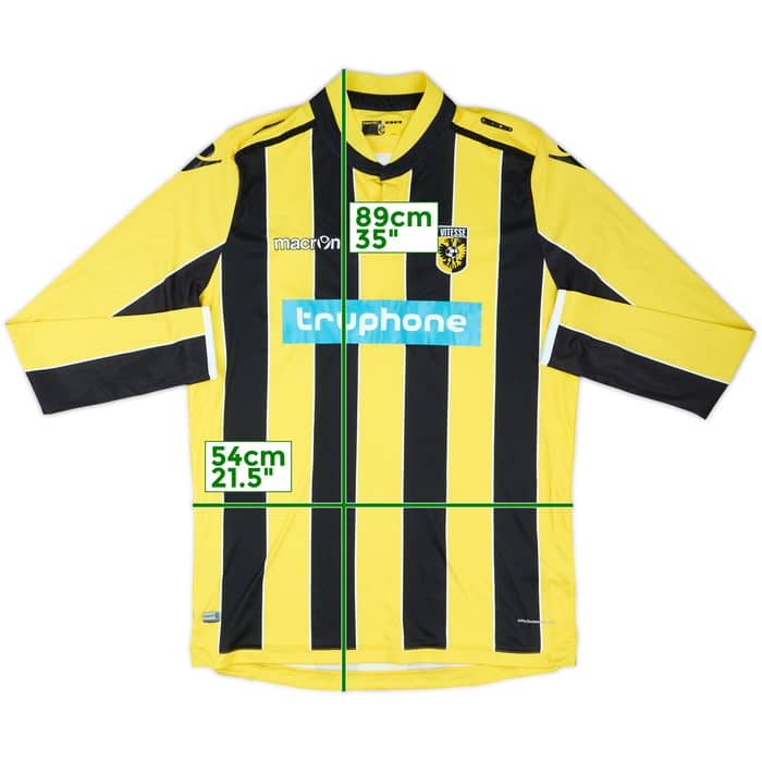 2016-17 Vitesse Home L/S Shirt - 8/10 - (3XL)