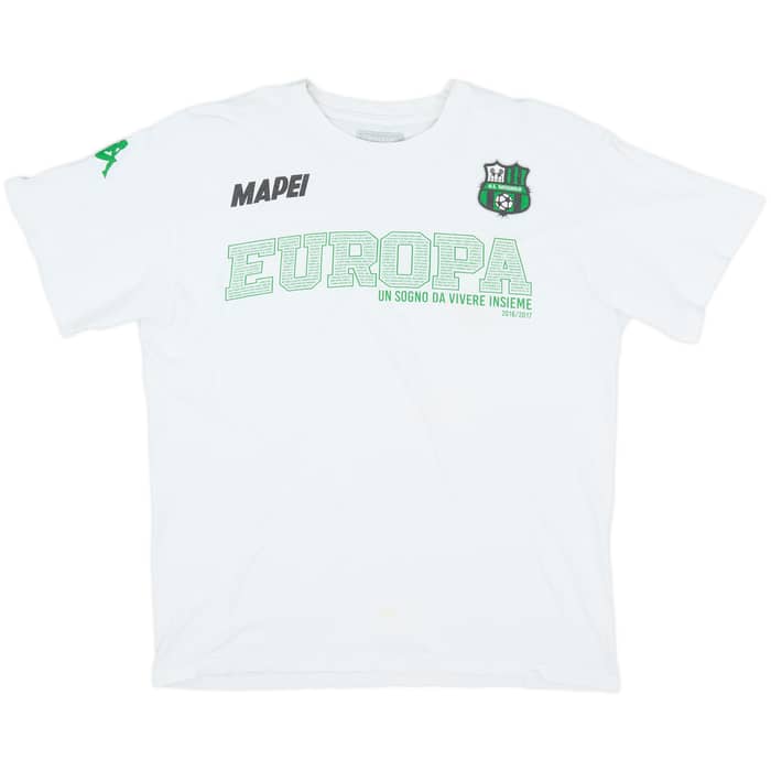2016-17 Sassuolo 'Europa' Kappa Cotton Tee - 9/10 - (M)