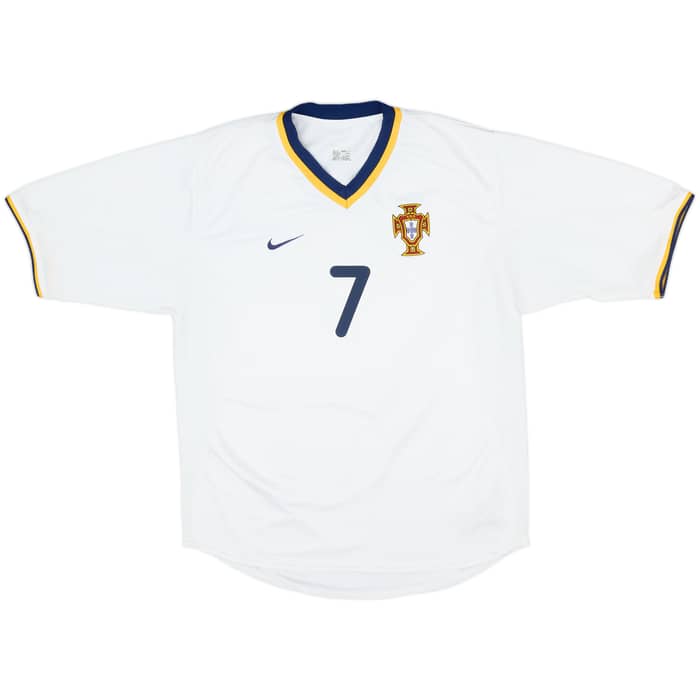 2000-02 Portugal Away Shirt Figo #7 - 9/10 - (S)