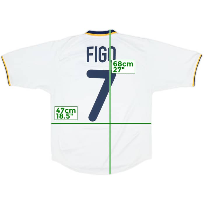 2000-02 Portugal Away Shirt Figo #7 - 9/10 - (S)