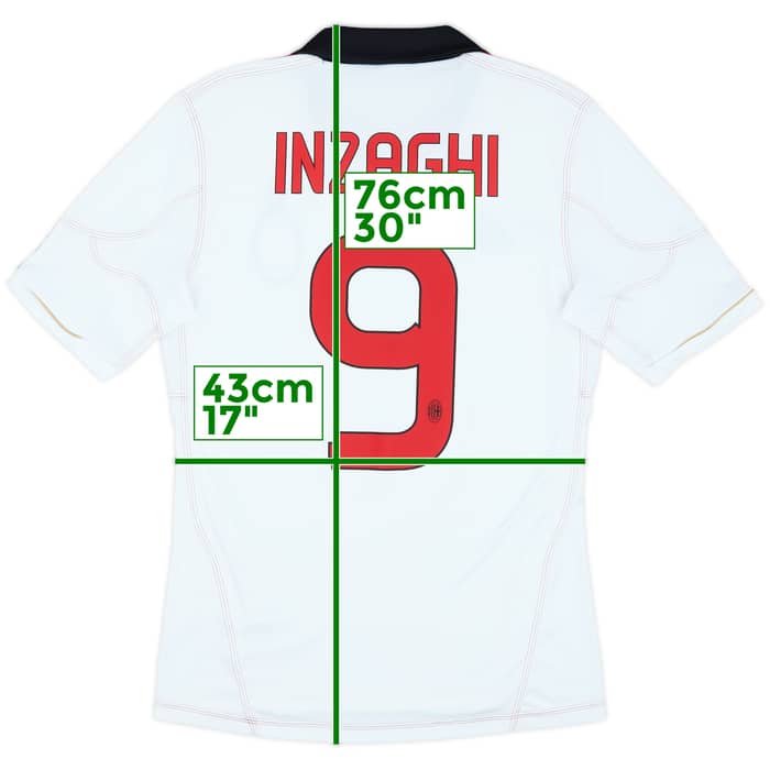 2010-11 AC Milan Away Shirt Inzaghi #9 - 8/10 - (S)