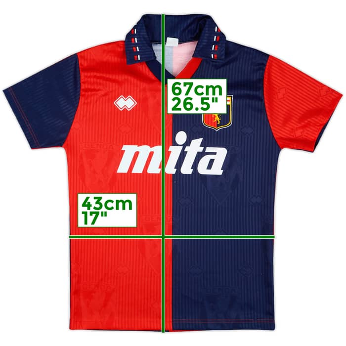 1990-91 Genoa Home Shirt - 8/10 - (M)