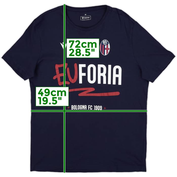 2023-24 Bologna Macron Graphic Tee - 8/10 - (M)