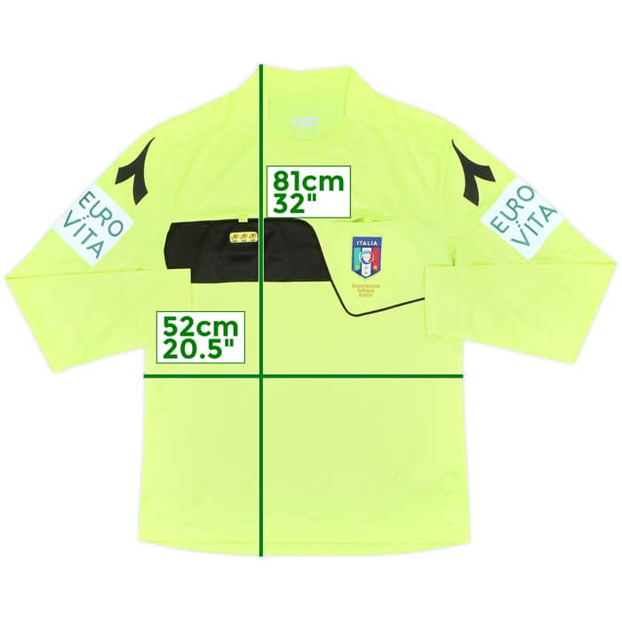 2018-19 Italy Diadora Referee L/S Shirt - 9/10 - (M)