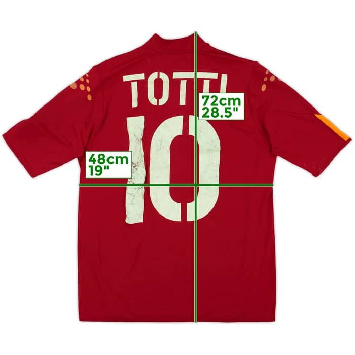 2004-05 Roma Home Shirt Totti #10 - 4/10 - (L)